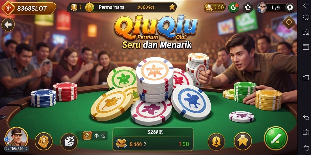 Tampilan menarik gameplay QiuQiu di 8368SLOT.