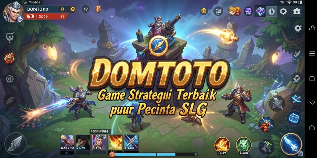 Tampilan gameplay seru dalam game strategi DOMTOTO.