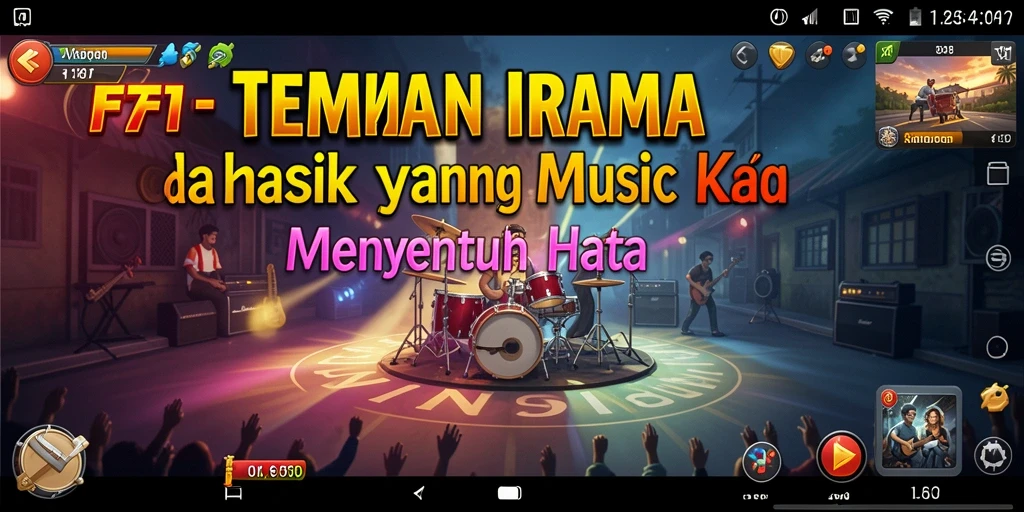 Tampilan screenshot utama F7F7 menampilkan gameplay yang mengasyikkan dengan berbagai pilihan musik.
