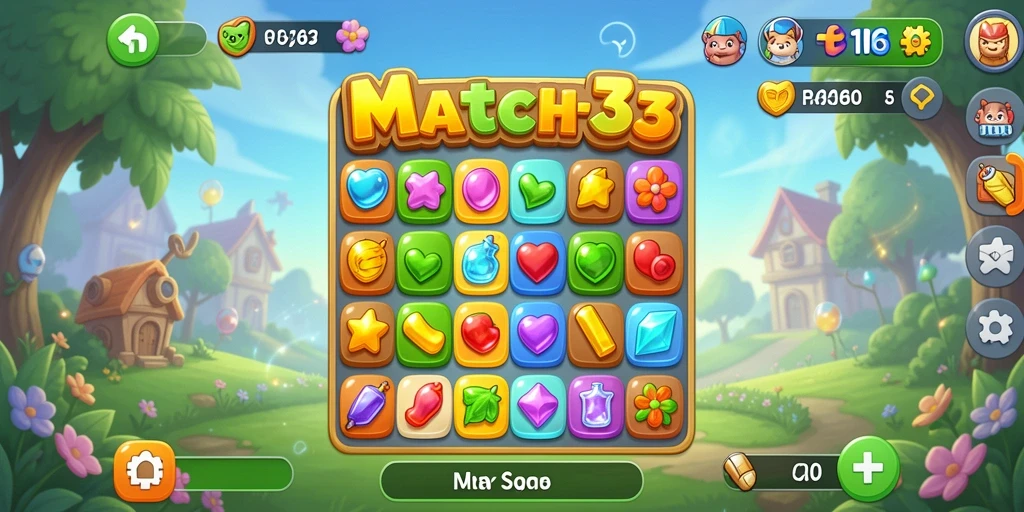 Gameplay seru dengan pencocokan permata berwarna-warni dalam FB168.
