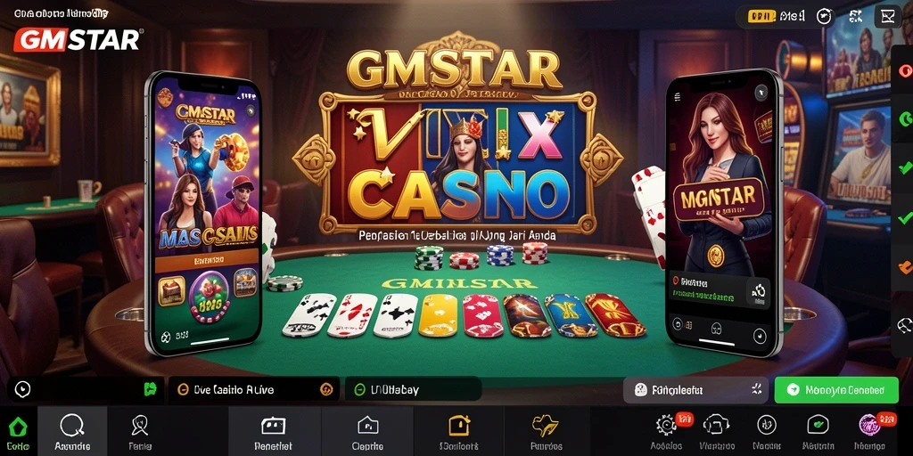 Gameplay Live Casino yang menarik di dalam aplikasi GMSTAR.