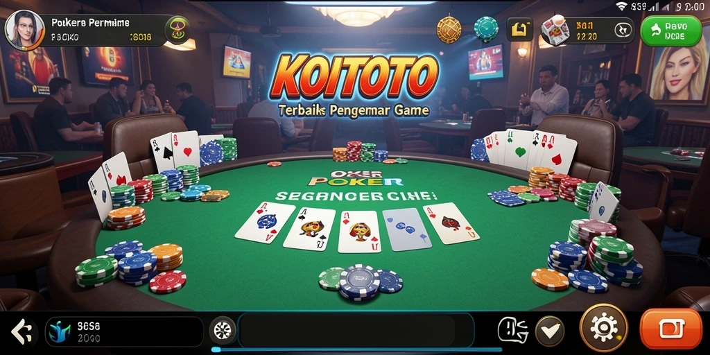 Tampilan gameplay poker yang menarik dalam KOITOTO.