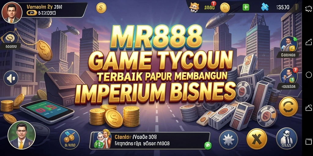 Gameplay menarik MR888 yang menampilkan pembangunan bisnis Tycoon.