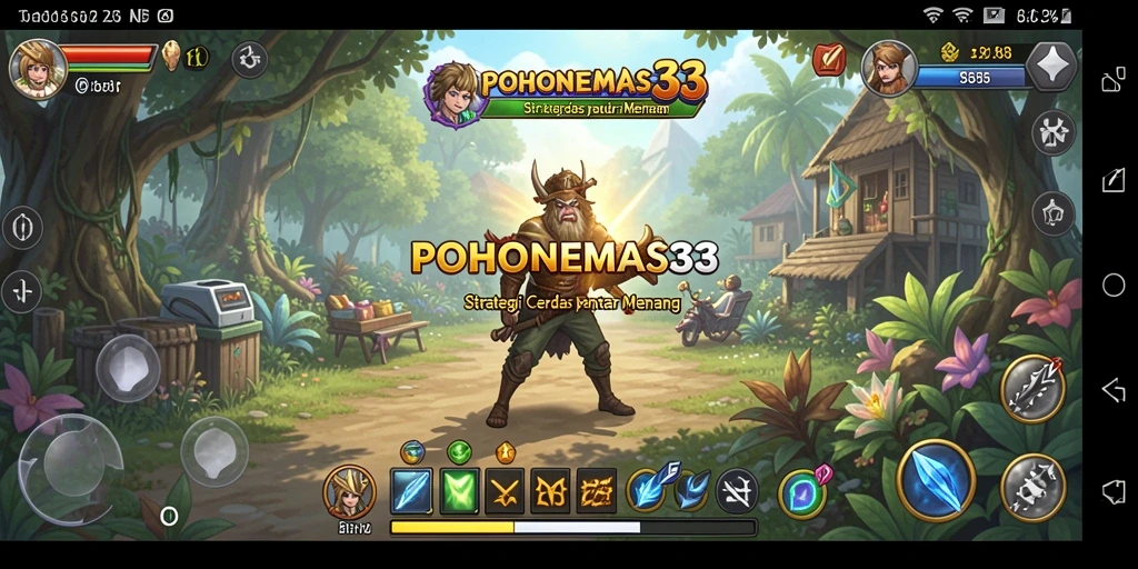 Tampilan gameplay <strong>POHONEMAS33</strong> yang mendebarkan dan penuh strategi.