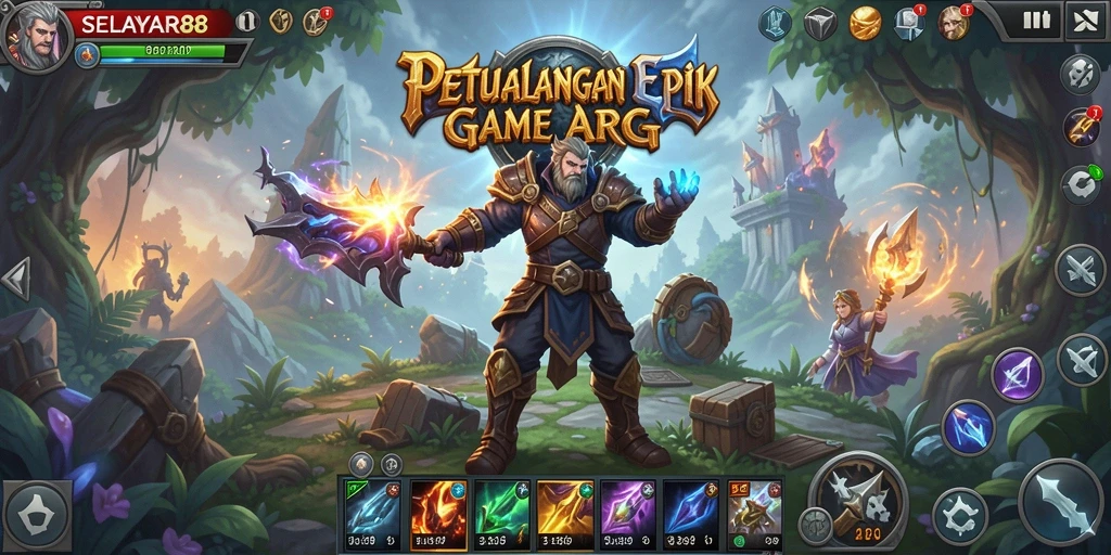 Gambar menunjukkan momen seru dalam gameplay ARPG SELAYAR88.