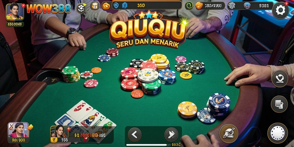 Tampilan gameplay menarik dari aplikasi QiuQiu WOW388.